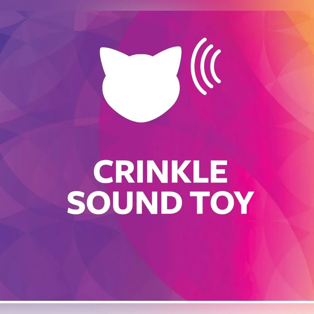 SmartyKat Crackle Chute Collapsible Tunnel Crinkle Sound & Peek-A-Boo Window NEW